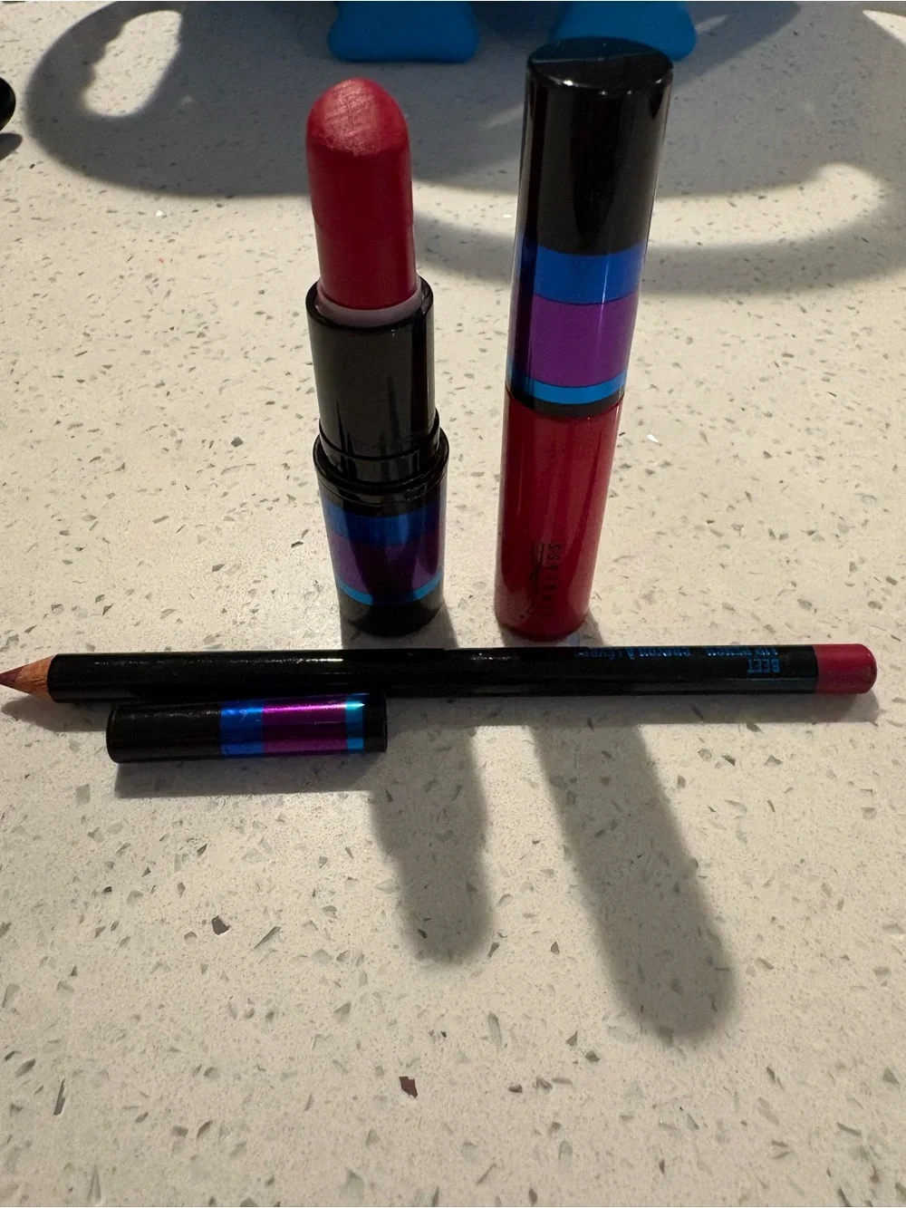 Magenta Red Lipstick & Lip Liner Set - Women Makeup